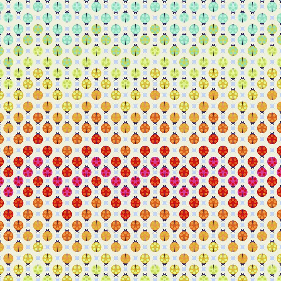 Tiny Beasts Painted Ladies Glow - Tula Pink - PER QUARTER METRE