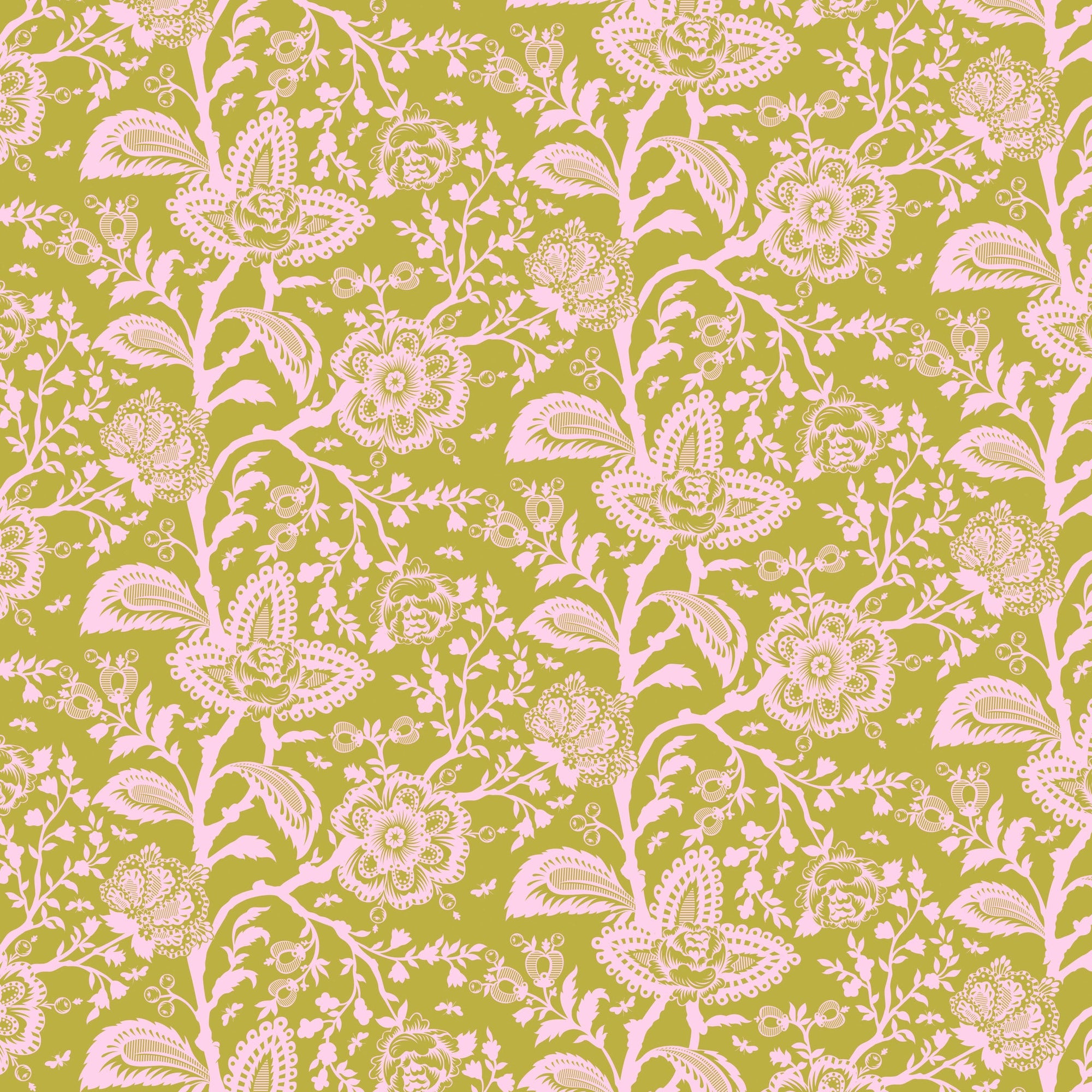 Parisville Deja Vu French Lace Hazelnut - Tula Pink - PER QUARTER METRE