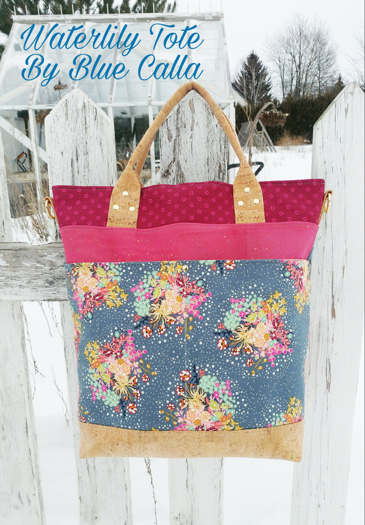 The Waterlily Waxed Canvas Tote