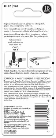 18mm Tungsten Tool Steel Rotary Blade - 2 Pack