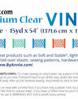 Premium Clear Vinyl 16 Gauge - By Annie - PER QUARTER METRE