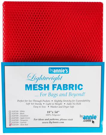 Mesh Lite Weight Atom Red 18in x 54in