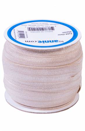Fold-over Elastic 3/4in Natural - PER QUARTER METRE
