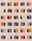 Garden Snails Quilt Printed Pattern