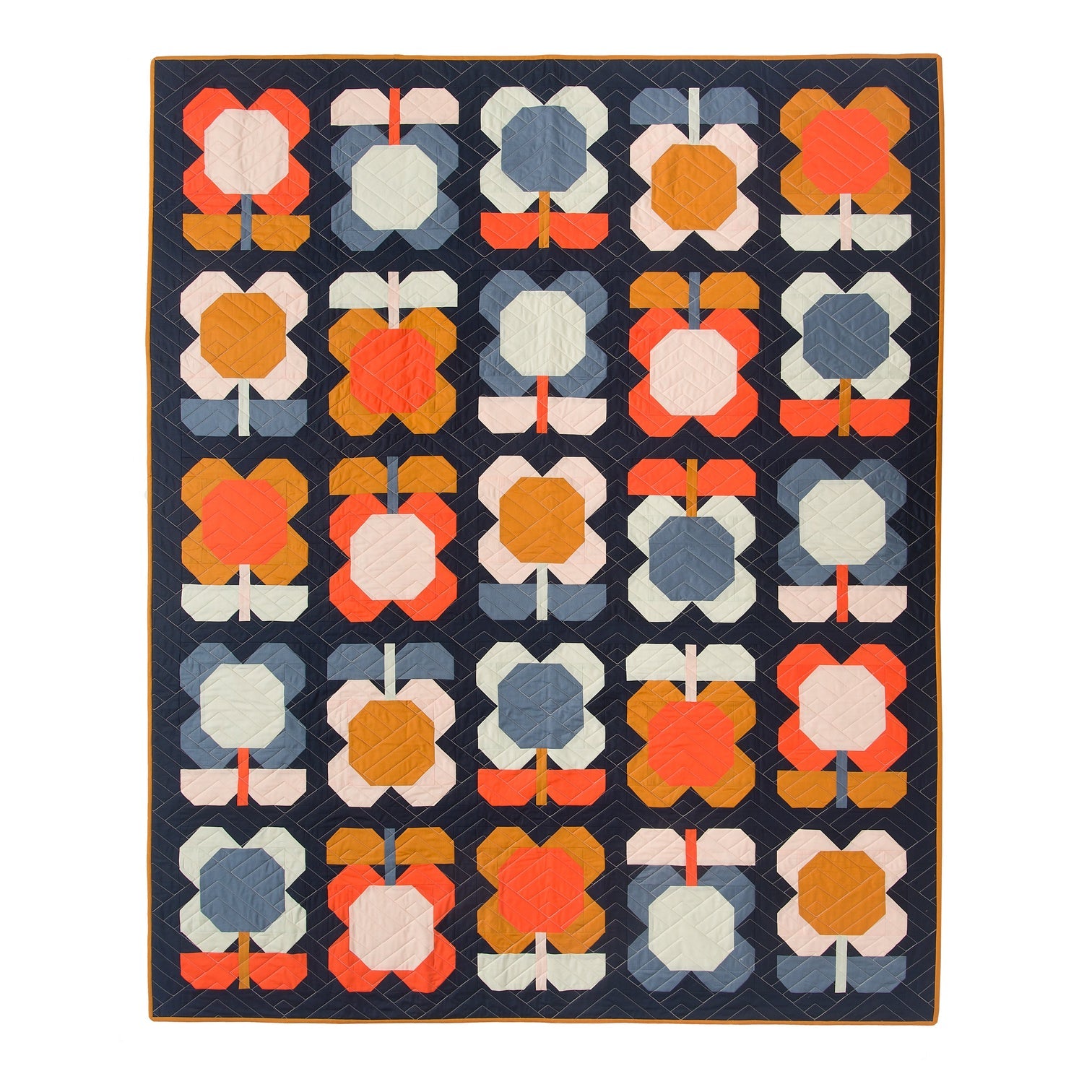 Folk Blooms Printed Pattern