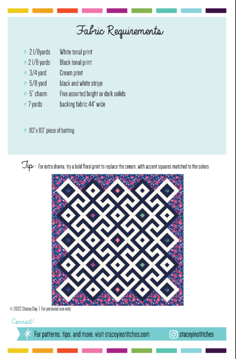 Labyrinth  - 74 3/4" x 74 3/4"