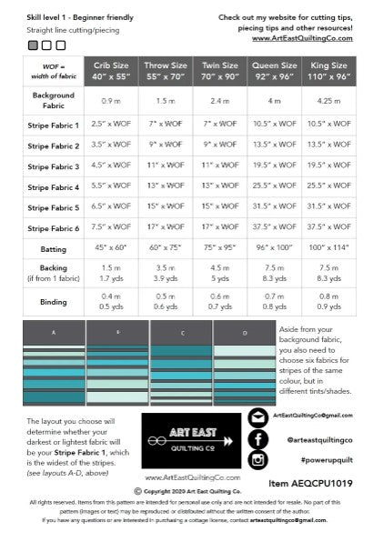 Power Up Quilt Pattern Booklet