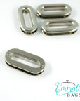 1" Oblong Screw Together Grommets Nickel (4 Pack)