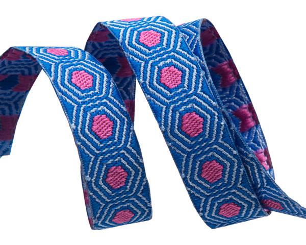 Tiny Yellow Tortoise dots on Light Blue - 3/8" - PER QUARTER METRE