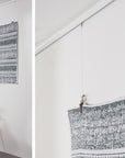 STAS minirail quilt hanging system package - 59" White