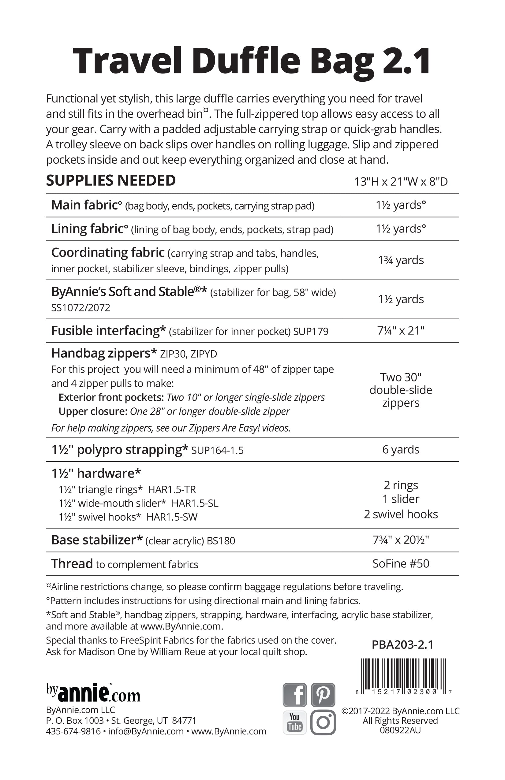 Travel Duffle Bag 2.1 - by Annie