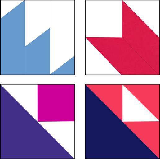 Half-Square Triangle Ruler 6 1/2″ x 6 1/2