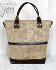 The Waterlily Waxed Canvas Tote