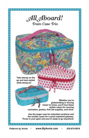 All Aboard! Train Case Trio - By Annie