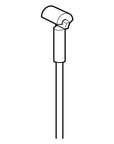 STAS minirail quilt hanging system package - 59" White