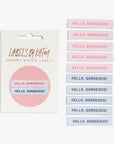 'Hello Gorgeous' Woven Labels