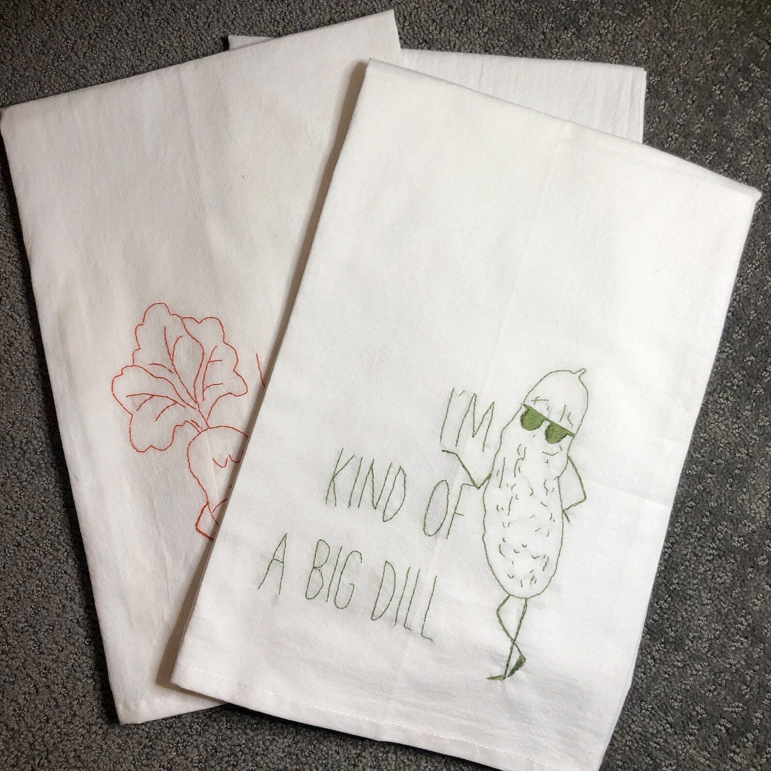 Veggie Dishtowels Pattern