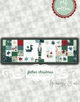 Father Christmas Table Runner Pattern