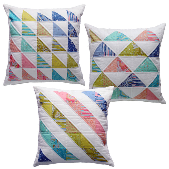 Triple Triangles Cushion