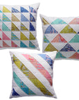 Triple Triangles Cushion