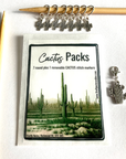 Cactus Stitch Marker Pack - Round & One Removable
