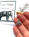 Elephant Stitch Marker Pack - Round