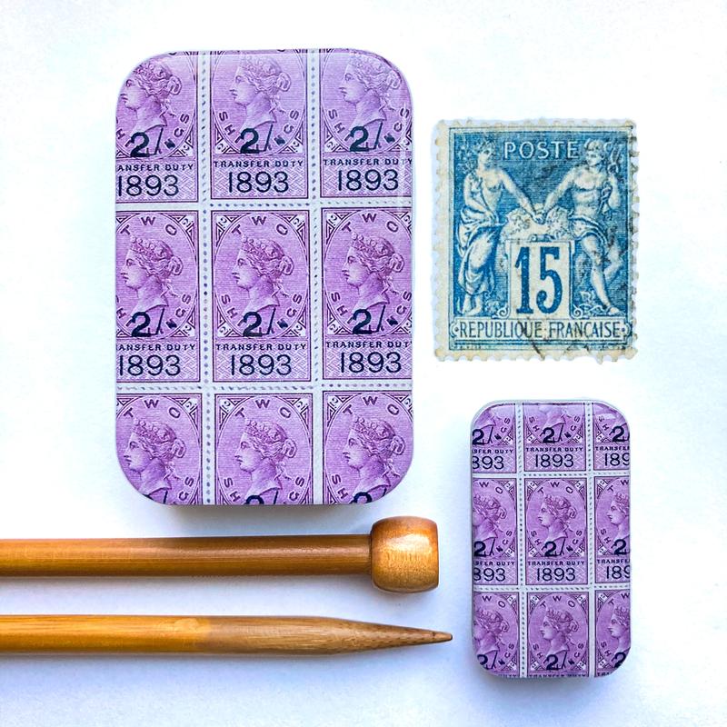 Purple Stamp Notions Tin  - Large Size Only*