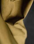 Flax/Cotton Dry Oilskin Olivine - PER QUARTER METRE
