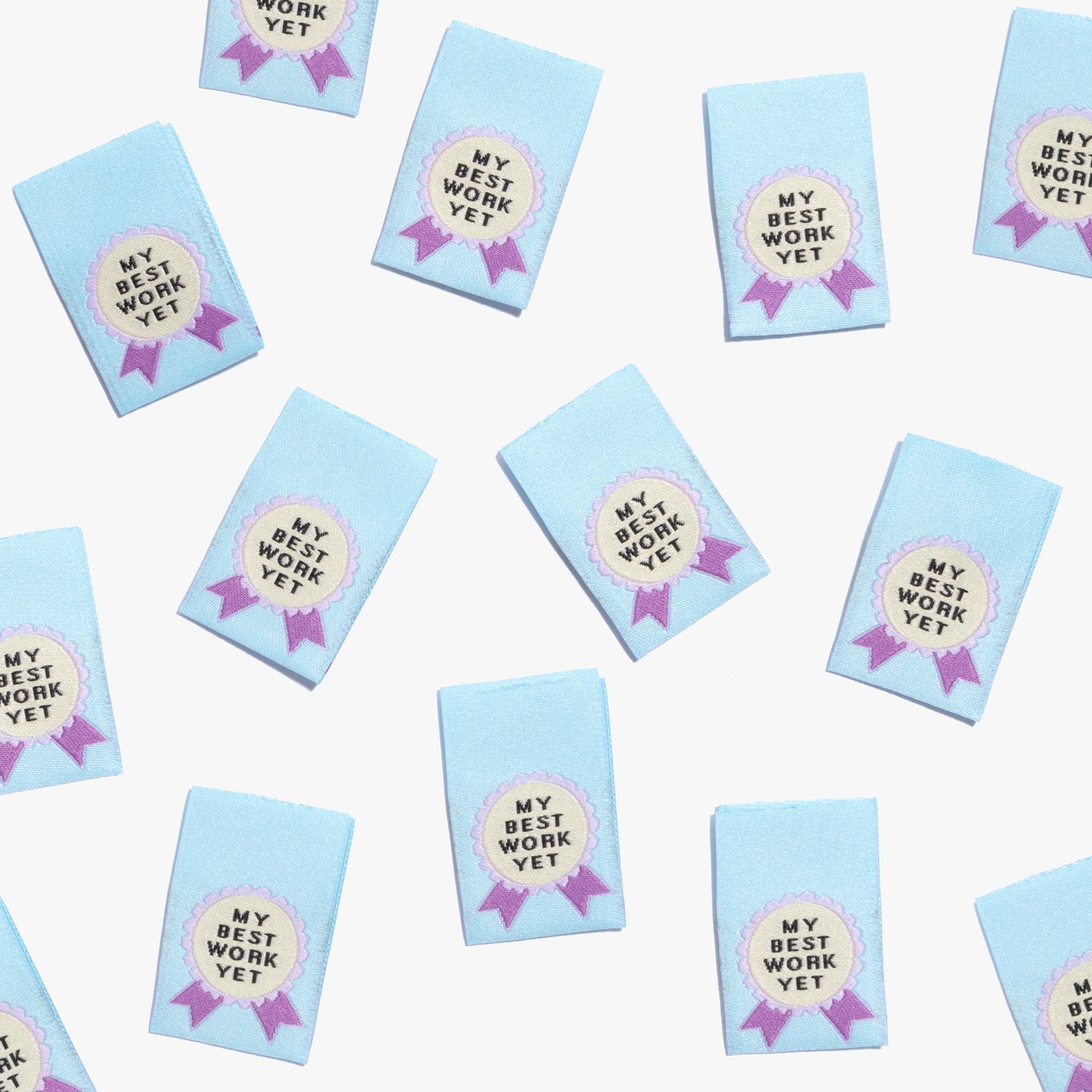 'My Best Work Yet' Woven Labels - 10 labels per pack