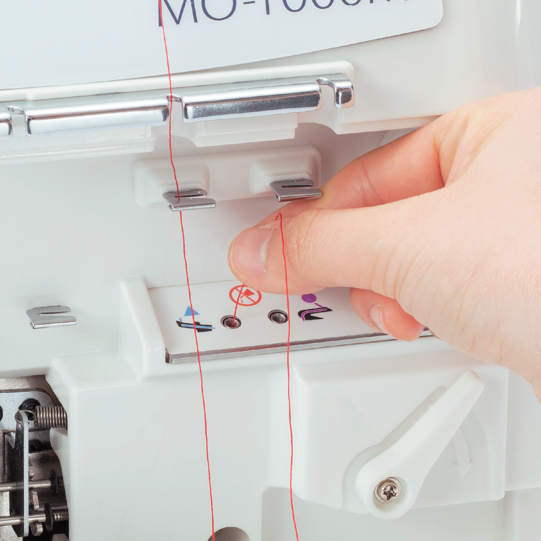 Juki MO-1000 2/3/4 Air Threading Overlock with Differential Feed and Rolled Hem