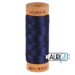 Aurifil 80 wt Cotton 2785 Very Dark Navy Aurifil 80 wt Cotton 2785 Very Dark Navy