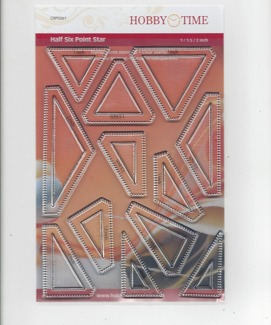 Half Six Point Star Quilt Stamps