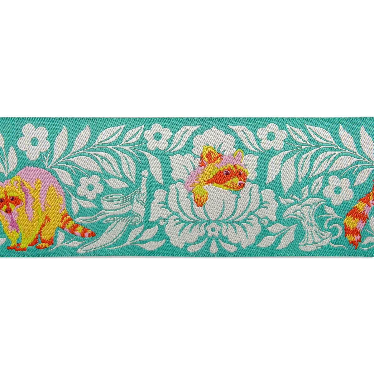 One Man's Trash Green 2"- Glow Tula Pink Tiny Beasts - PER QUARTER METRE