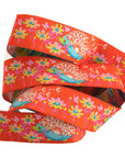 Who's Your Dandy Orange 7/8"- Glow Tula Pink Tiny Beasts - PRICE PER QUARTER METRE