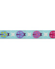 Painted Ladies on Aqua 5/8"- Glimmer Tula Pink Tiny Beasts- PER QUARTER METRE