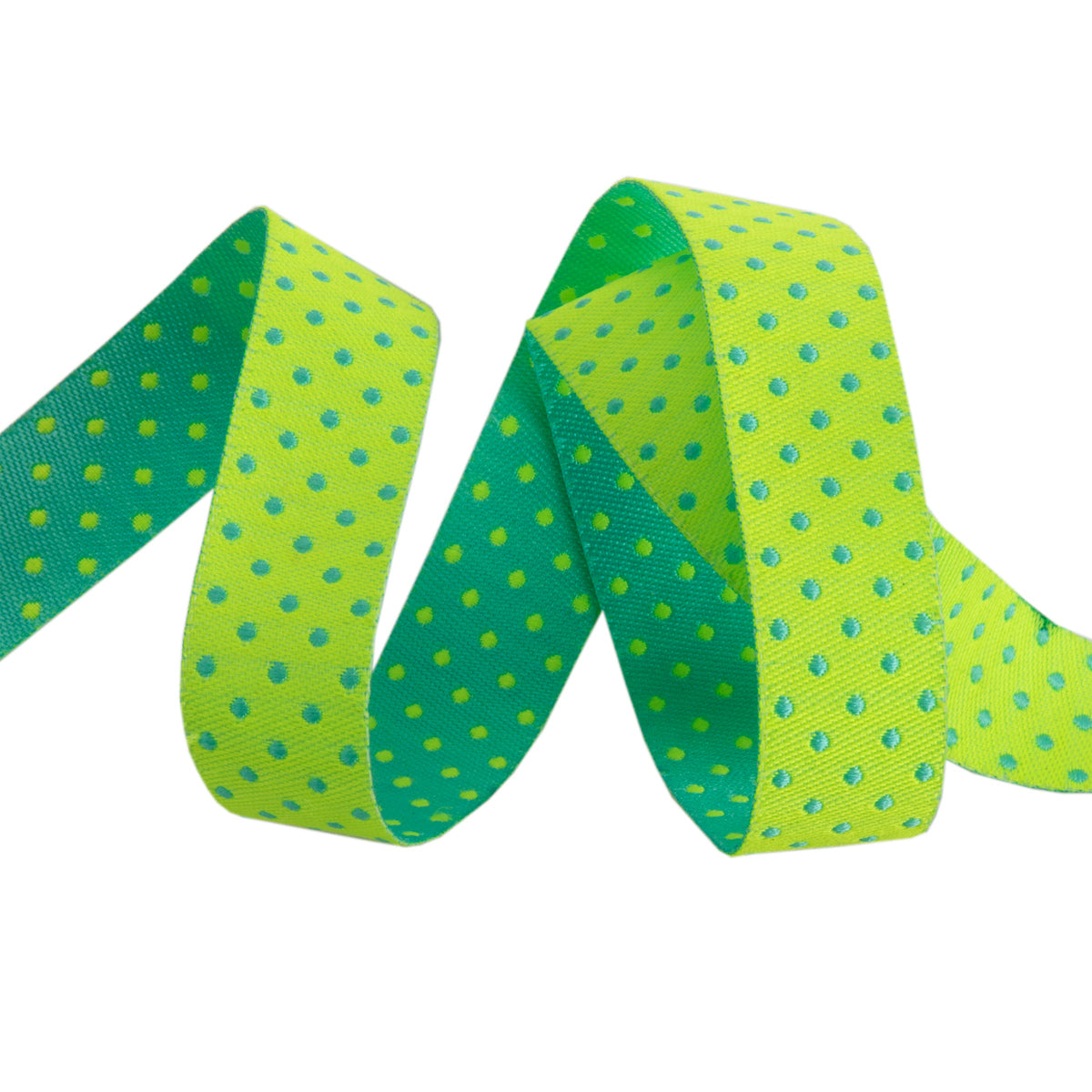 Reversible Dots Peacock 5/8"- Tula Pink - PRICE PER QUARTER METRE