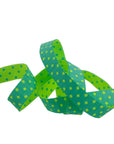 Reversible Dots Peacock 5/8"- Tula Pink - PRICE PER QUARTER METRE
