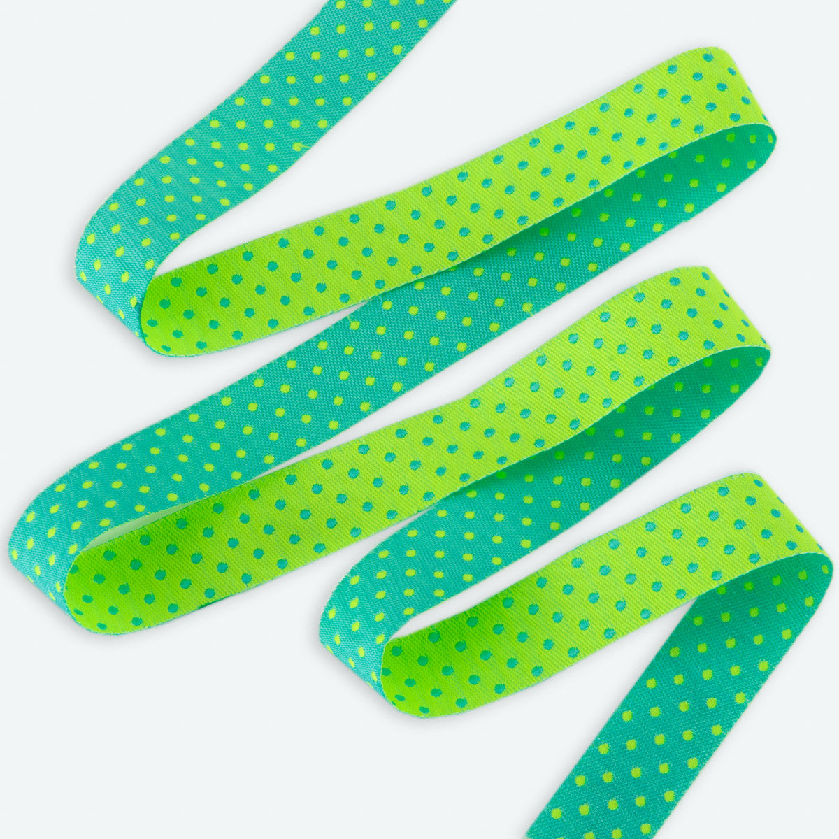 Reversible Dots Peacock 5/8"- Tula Pink - PRICE PER QUARTER METRE
