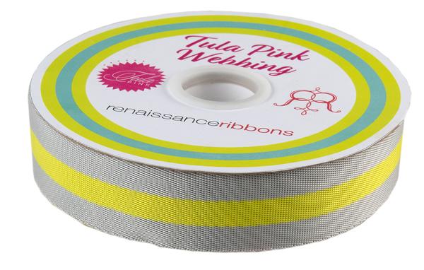 Thunderbolt - 1.5" - Tula Pink Webbing - PER QUARTER METRE