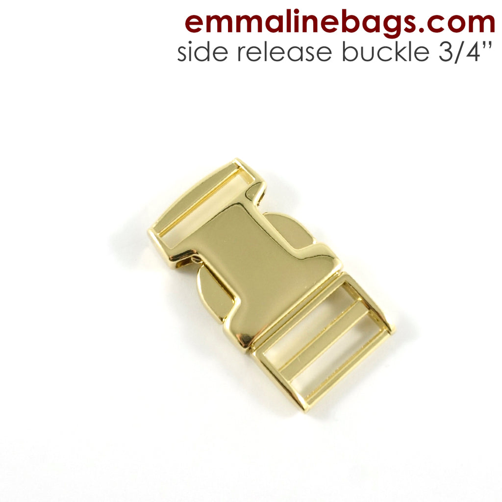 Side Release Buckle: 3/4&quot; (25 mm) Gold