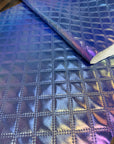 Iridescent Crosshatch Vinyl Haze 18"x 53" - SOLD PER ROLL