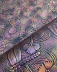 Retro Embossed Floral with Butterflies & Dragonflies Copper/Pink Iridescent 18"x 53" - SOLD PER ROLL