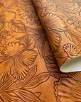 Vintage Embossed Floral Vinyl Hazel 18"x 53" - SOLD PER ROLL