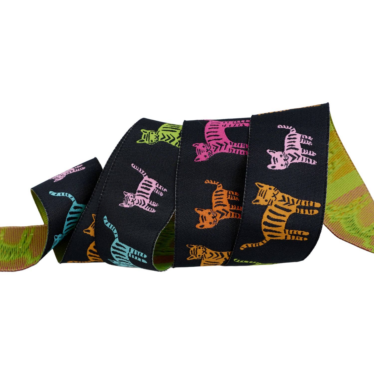 Catnap - Tiger Stripes in Black - 1-1/2&quot; width - by Alexia Abegg - PER QUARTER METRE/10&quot; CUT