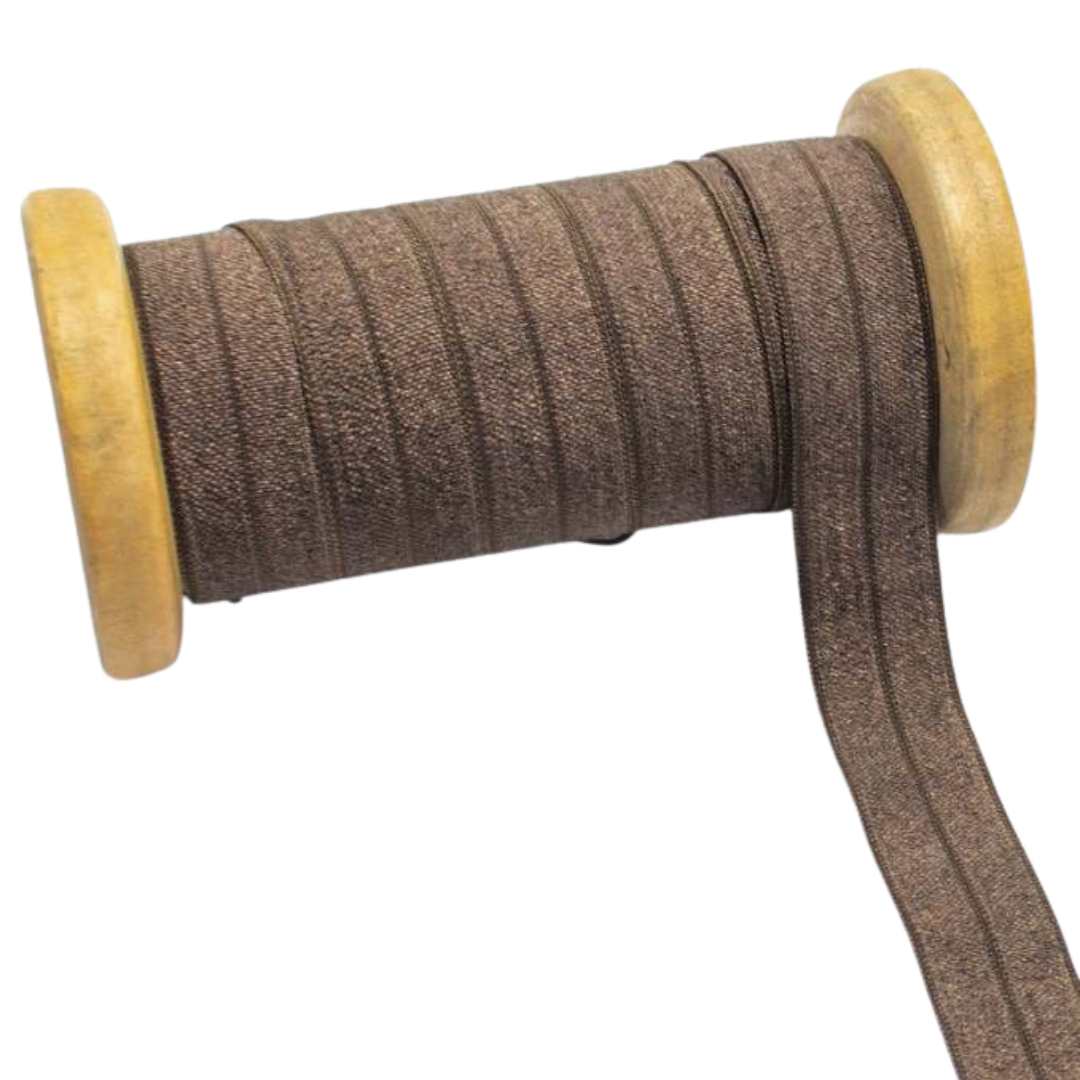 Fold-over Elastic 3/4in Brown - FULL ROLL