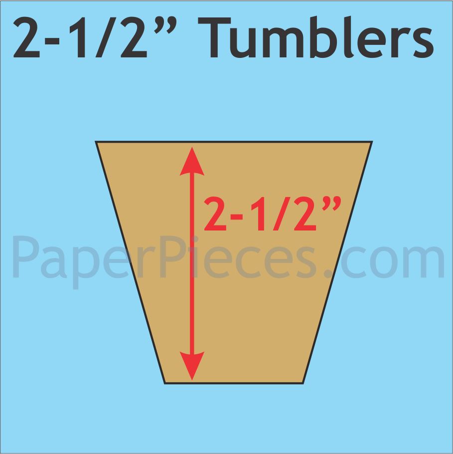 2-1/2&quot; Tumblers - Paper Pieces