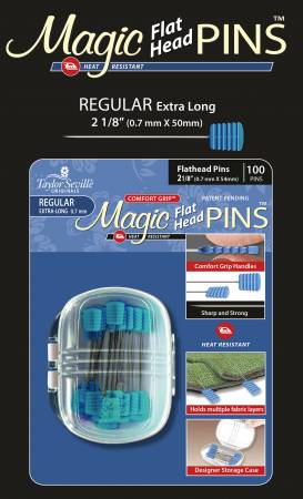 Magic Pins Flat Head Regular 100pc