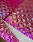 Iridescent Crosshatch Vinyl Passion 18"x 53" - SOLD PER ROLL