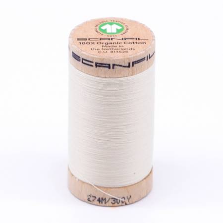 Scanfil Organic Cotton Thread 30wt Solid 300yd Solitary Star