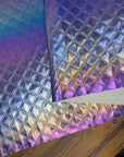 Iridescent Crosshatch Vinyl Haze 18"x 53" - SOLD PER ROLL